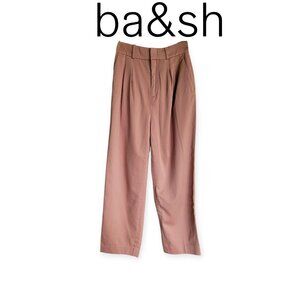 ba&sh 100% cotton blush tan trousers size XS